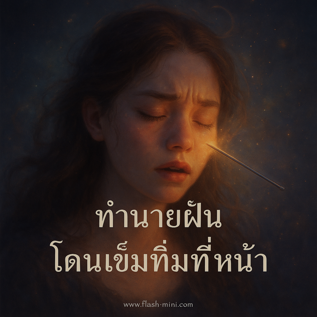 ทำนายฝัน โดนเข็มทิ่มที่หน้า